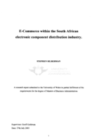 E-commerce within the South African electronic component distribution industry