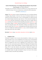 Analysis of household energy uses in Mubuga informal settlement, Gitega, Burundi