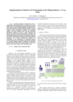 Implementation of industry 4.0 technologies in the mining industry : a case study