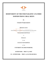 Biodiversity of the fish parasitic Gnathiid isopods from coral reefs