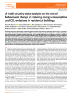 A multi-country meta-analysis on the role of behavioural change in reducing energy consumption and CO2 emissions in residential buildings
