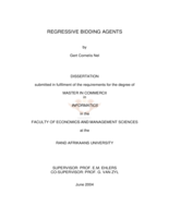 Regressive bidding agents.