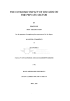 The economic impact of HIV/AIDS on the private sector