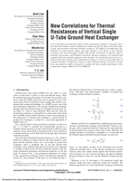 New correlation for thermal resistance of vertical single u-tube ground heat exchanger
