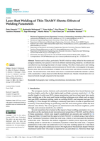 Laser butt welding of thin Ti6Al4V sheets: Effects of welding parameters