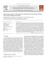 Experimental study on critical heat flux characteristics of R134a flow boiling in horizontal helically-coiled tubes