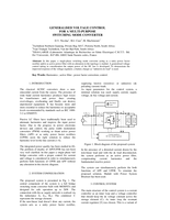 Generalised voltage control for a multi-purpose switching mode converter