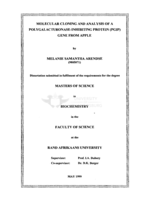Molecular cloning and analysis of a polygalacturonase-inhibiting protein (PGIP) gene from apple