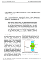 Comparative study of spark plasma sintering features on the densification of Ni-Cr binary alloys