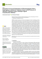 Direction-of-arrival estimation of electromagnetic wave impinging on spherical antenna array in the presence of mutual coupling using a multiple signal classification method