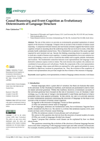 Causal reasoning and event cognition as evolutionary determinants of language structure