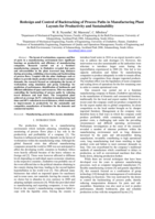 Redesign and control of backtracking of process paths in manufacturing plant layouts for productivity and sustainability
