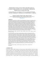 Microstructural evolution and mechanical characterizations of AL-TiC matrix composites produced via friction stir