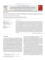 Dry-out CHF correlation for R134a flow boiling in a horizontal helically-coiled tube