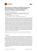 The energy cost analysis of hybrid systems and diesel generators in powering selected base transceiver station locations in Nigeria