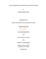 Skillful conversation as a strategic tool for school success.