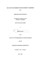 Riglyne vir die gebruik van die Internet in onderrig