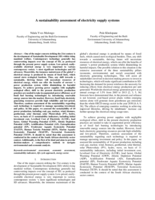 A sustainability assessment of electricity supply systems