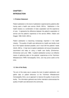 Patient satisfaction at the Technikon Witwatersrand Homoeopathy Clinic, February 2004 to May 2004
