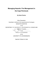 Managing hazards : fire management in the Cape Peninsula