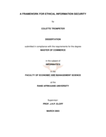 A framework for ethical information security.
