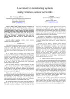 Locomotive monitoring system using wireless sensor networks