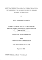 Corporate profit and employee satisfaction : establishing a link within seven Edgars stores :a case study