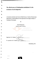 The effectiveness of Ornithogalum umbellatum in the treatment of acid indigestion