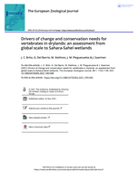 Drivers of change and conservation needs for vertebrates in drylands : an assessment from global scale to Sahara-Sahel wetlands