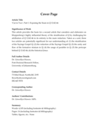 ‘Cut in Two’, Part 1 : exposing the seam in Q 12:42‐46