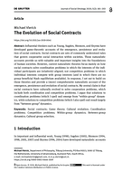 The evolution of Social Contracts