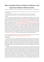 Effects of injection pressure variation on mixing in a cold supersonic combustor with kerosene fuel