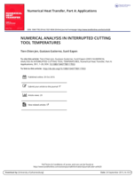 Numerical analysis in interrupted cutting tool temperatures