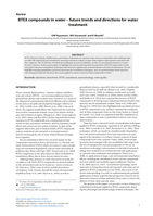 BTEX compounds in water – future trends and directions for water treatment