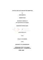 Crystalline silica-induced inflammation