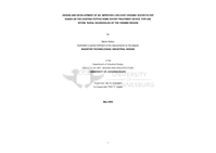 Design and development of an improved low-cost ceramic water filter based on the existing Potpaz home water treatment device for use within rural households of the Vhembe region