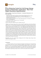 Power Balancing Control for Grid Energy Storage System in Photovoltaic Applications — Real Time Digital Simulation Implementation