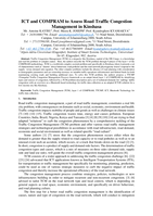 ICT and COMPRAM to assess road traffic congestion management in Kinshasa