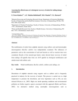 Assessing the effectiveness of a biological recovery of nickel for tailing dumps management