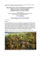 Maximising the local development potential of Nature Tourism accommodation establishments in South Africa