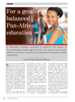 For a gender balanced Pan-African education