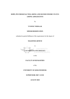Hope, psychosocial well-being and socioeconomic status among adolescents