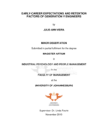 Early-career expectations and retention factors of generation Y engineers