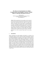 The time of arrival statistics for cellular communication using multiple concentric annular rings of uniformly distributed scatterers