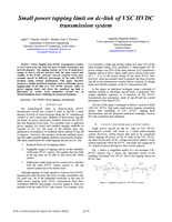 Small power tapping limit on dc-link of VSC HVDC transmission system