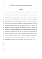 The five factor model and infidelity : beyond the broad domains