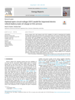 Optimal open-circuit voltage (OCV) model for improved electric vehicle battery state-of-charge in V2G services