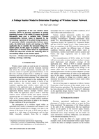 A Foliage Scatter Model to Determine Topology of Wireless Sensor Network