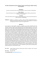 The Role of Household Networks in Mutual Assistance and Emergency Relief: Evidence from Zimbabwe