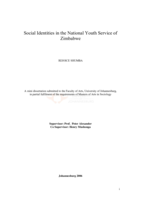 Social identities in the National Youth Service of Zimbabwe